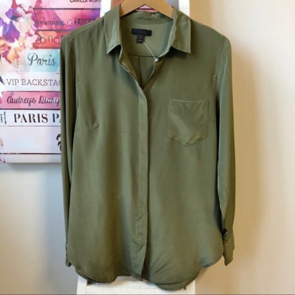 J. Crew | Tops | Jcrew Olive Green 0 